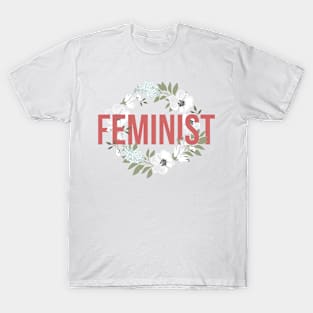 Floral Feminist Shirt T-Shirt